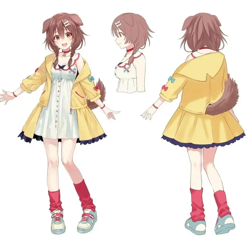 

Anime Virtual Youtuber Inugami Korone Cosplay Costume Cute Uniform Dress Unisex Activity Party Role Play Clothing Custom-Make