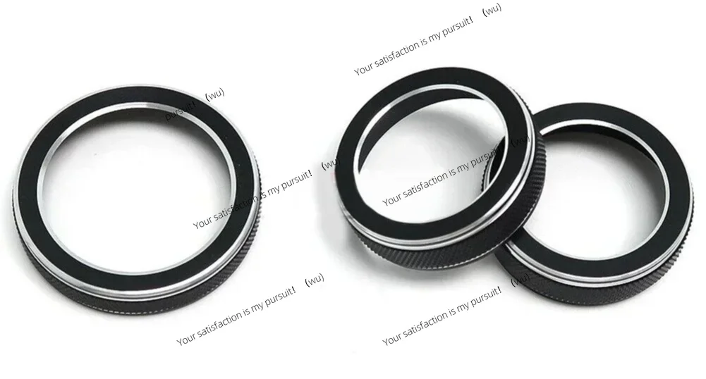 For Jeep Grand For Cherokee 2014-2021 Volume Turn Knob Ring Cover Black Air Conditioning Volume Radio Button Knob Cover