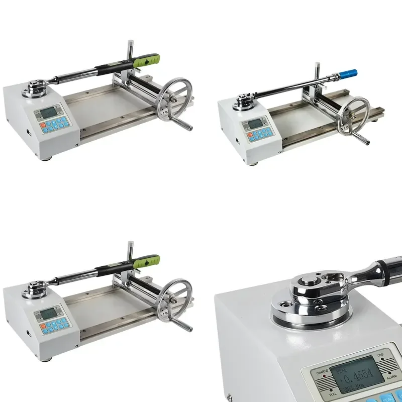 Digital Display 100N.m Torque Wrench Calibrator with 4 Adapters Easy Manual Electronic Power Torque Meter