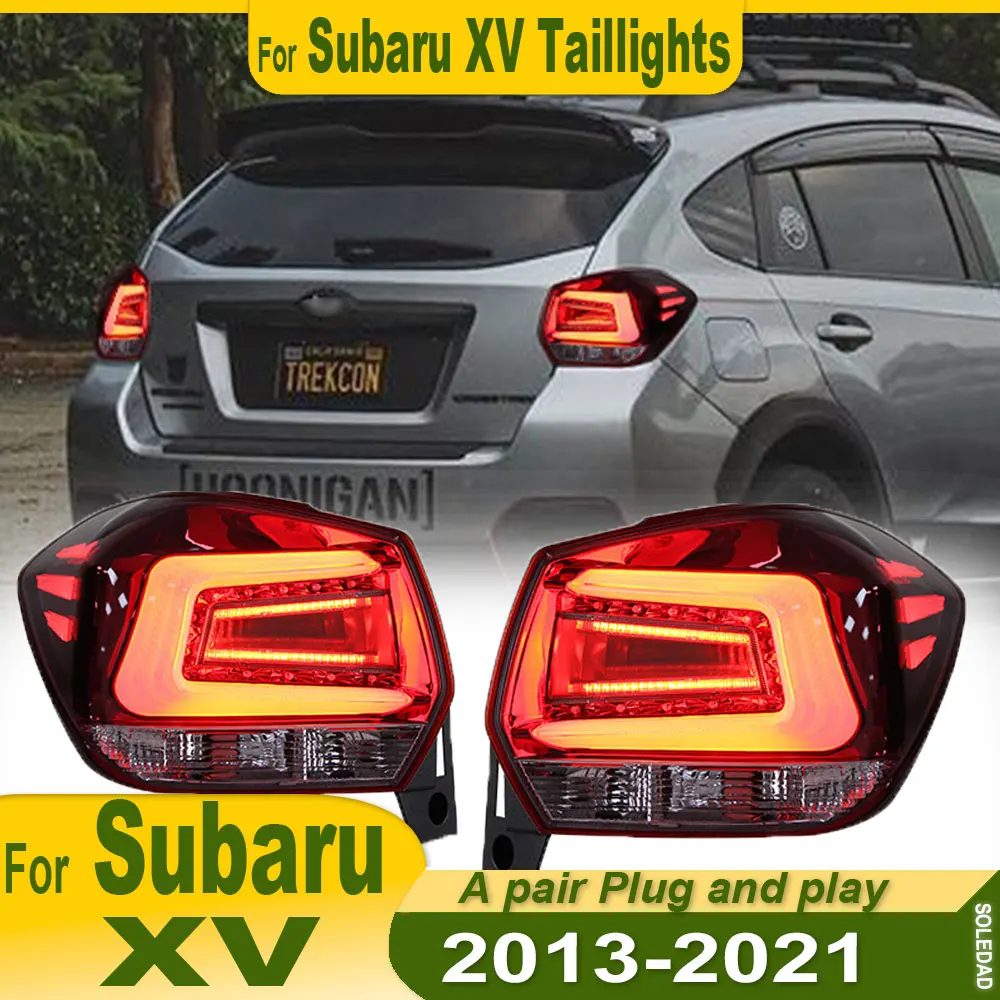 Car Tail Light Assembly for Subaru XV 2013-2021 Taillights Plug and Play with led Turn Brake Reverse Rear Tail Lamps