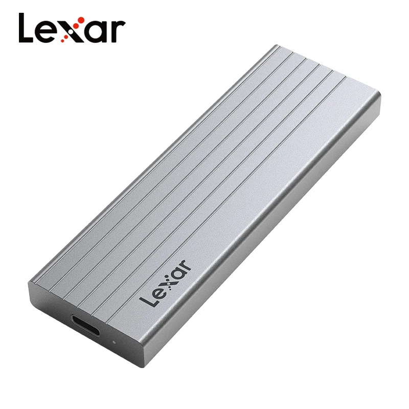 Original Lexar E6 M.2 SSD Enclosure USB 3.2 Gen 2 Type C Mobile External Hard Disk Case for 2230 / 2242 / 2260 / 2280 NVMe SSD