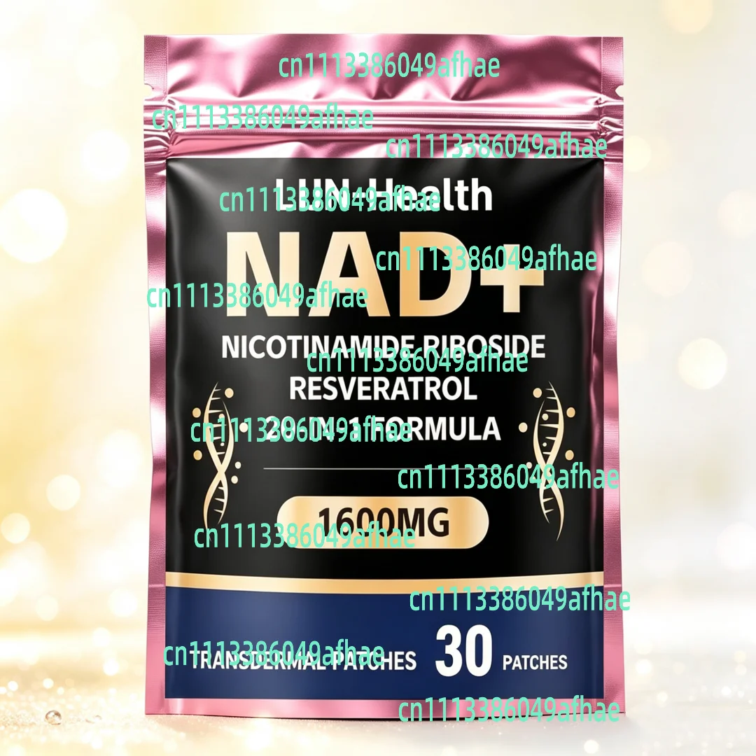 30 Patches Nad+ Transdermal Patches With Resveratrol,quercetin,coq10,support Energy & Repair, Vitality