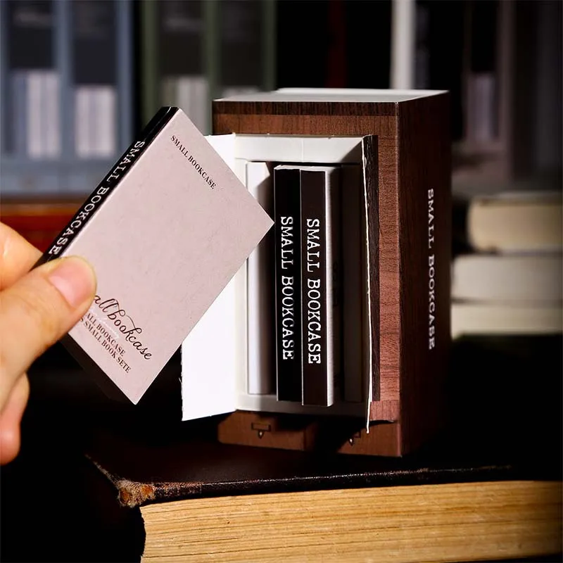 

10sets Memo Pads Material Paper Small Bookcase diary Scrapbooking Cards Junk Journal Background Decoration Paper Notepad