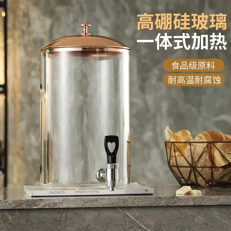 Electric heating commercial stainless steel hotel insulation large capacity transparent buffet beverage machine