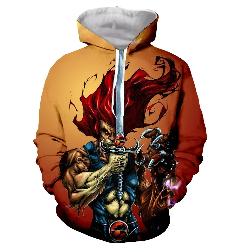 Thundercats Sweetshirt 3D Print Hoodie men/women Long Sleeve Fashion Hooded Men Fashion Adult hoodie Y2K Unisex clothing