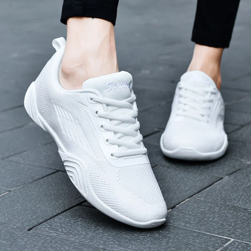 Dance Shoes Woman Men Ladies Modern Soft Bottom Jazz Sneakers Competitive Aerobics Shoes Mesh Female Dancing Fitness Sport