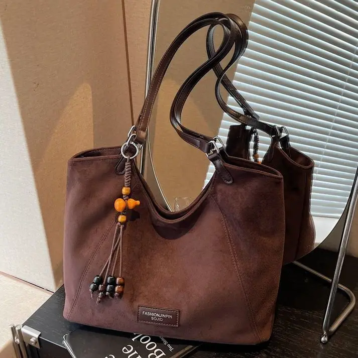 

JIAERDI Ретро простая сумка с вышивкой женская осенняя трендовая повседневная большая вместительная сумка женская модная сумка для подмышек