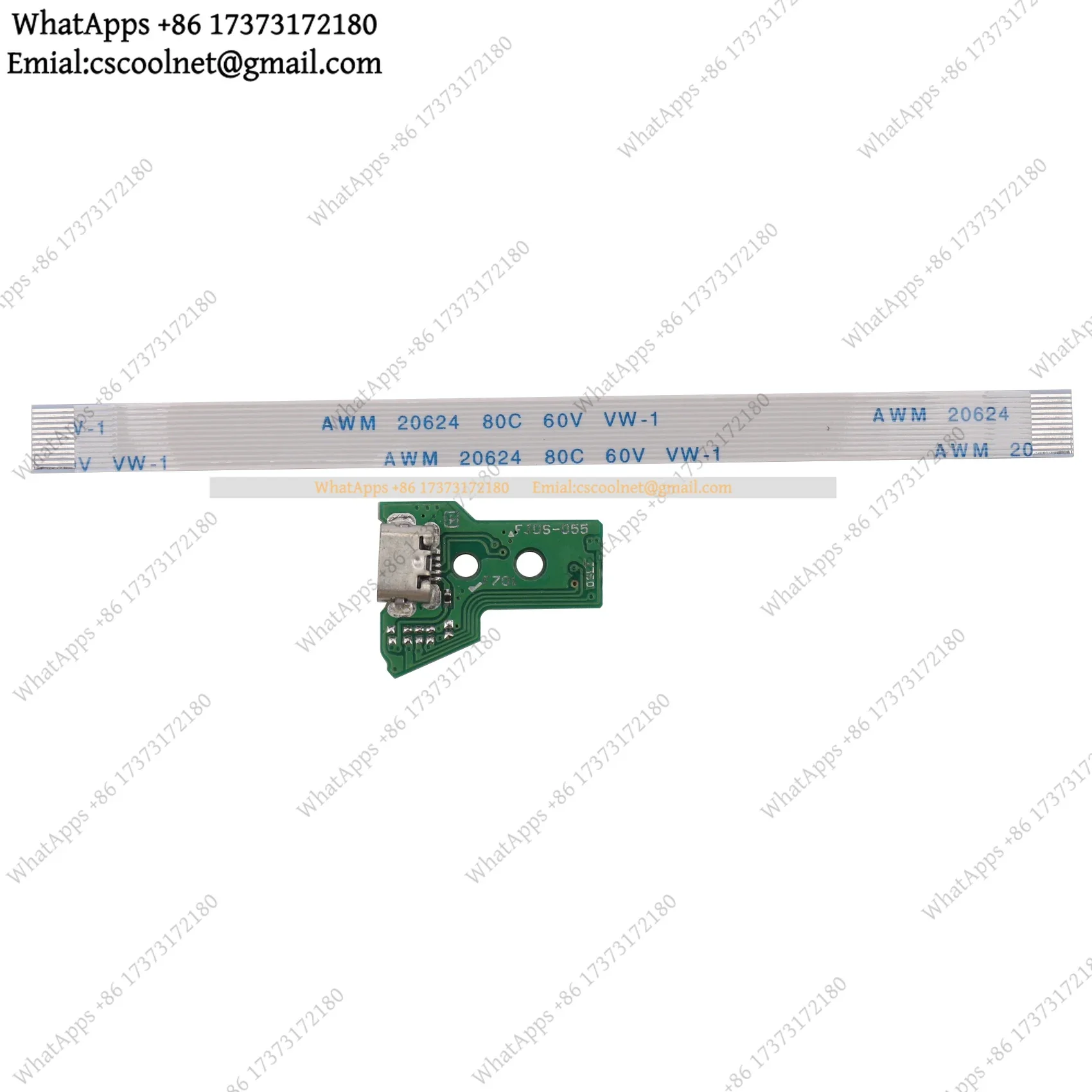 k06 USB Charging Port Socket Board JDS-055 5TH V5 12 Pin Cable for PS4 Controller