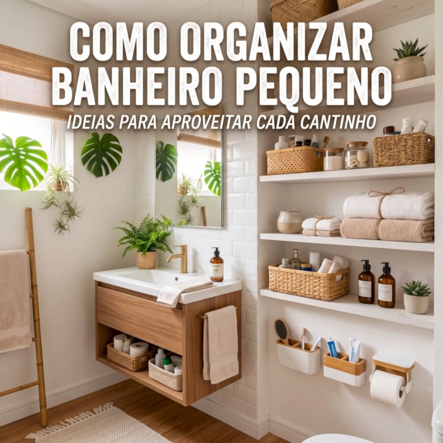 Como organizar banheiro pequeno
