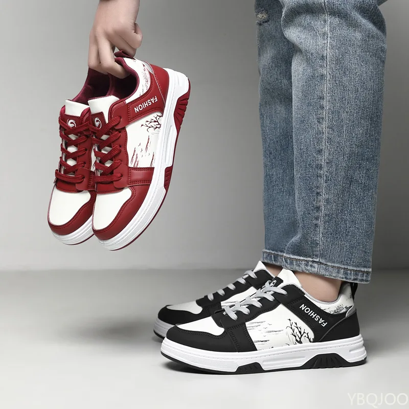 

Весенне-осенние новые минималистичные туфли для досок, новые модные универсальные мужские туфли, повседневная удобная спортивная обувь