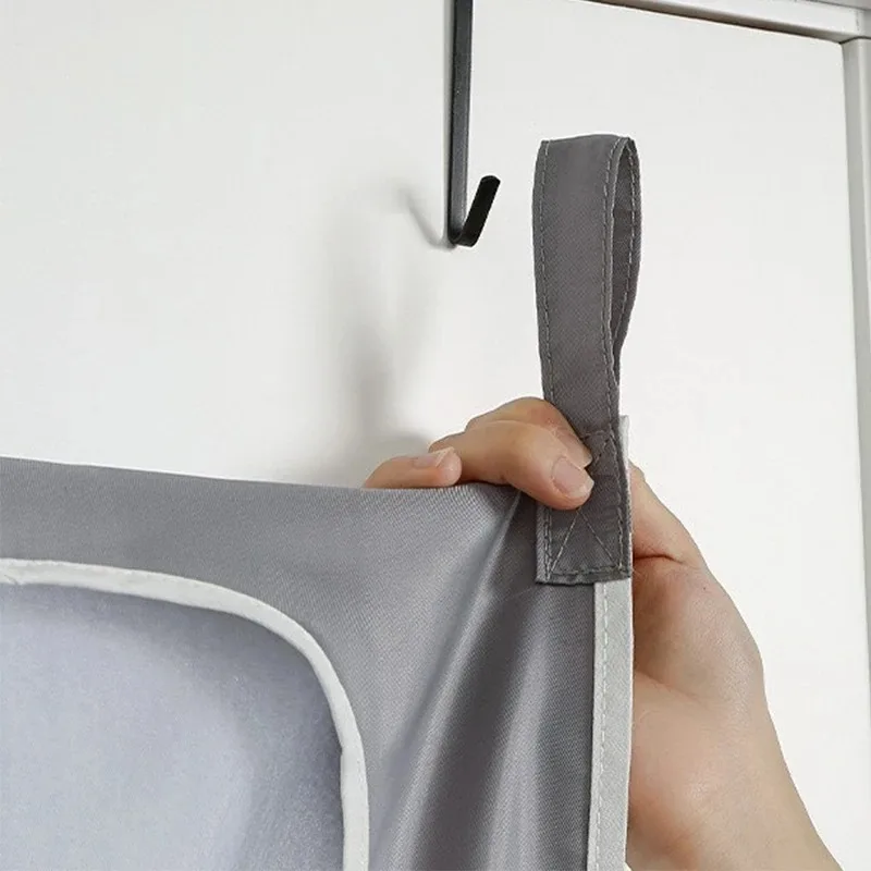 1PC Door Hanging Laundry Basket Wall Mounted Dirty Clothes Storage Box Household Sundries Storage Bag Storage Bag - view 4