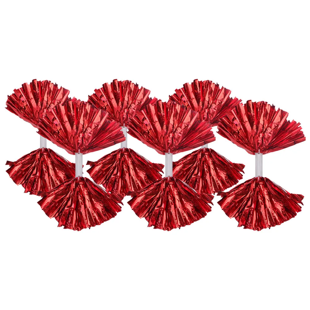 

4pcs Cheerleading Hand Flower Lightweight Cheer Poms For Kids Adults, Durable Dance Party Sports Pom Poms Reusable Cheerleader