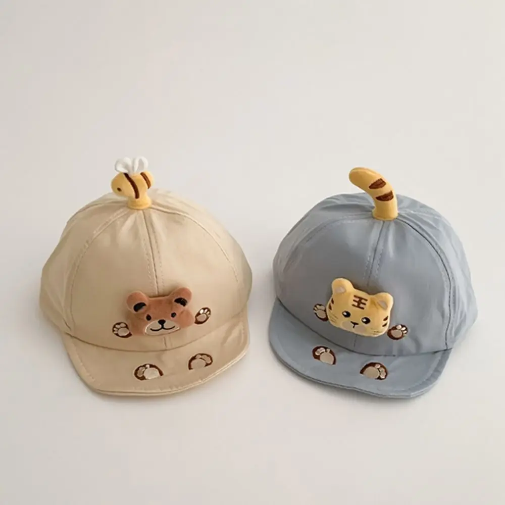 Embroidery Bear Paw Baby Baseball Caps Cartoon Animals Sunscreen Kids Peaked Caps Adjustable Sunshade Visor Hat