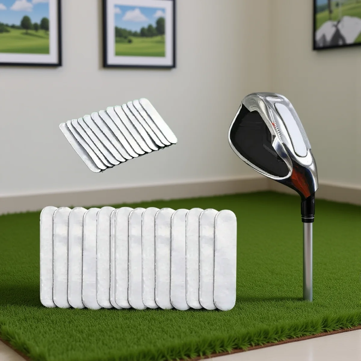 

10PCS Golf Club Weight Lead Tape Silver 3g Per Piece for Iron Wood Putter Head Swing Enhancement Training Accessories