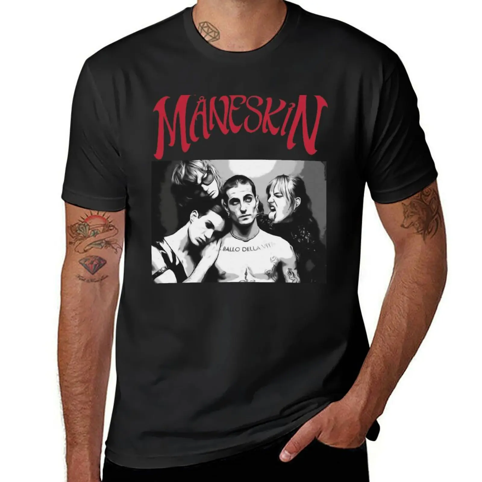 Maneskin T-Shirt cute tops new edition vintage plain white t shirts men