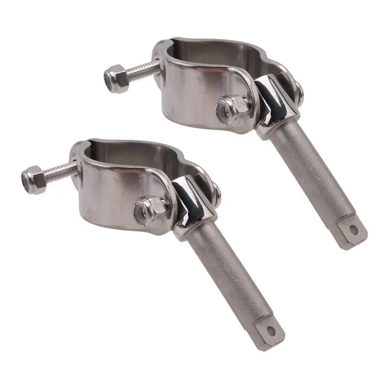 Boat Stainless Steel Row Lock Side Mount Line Oar Lock Socket Marine Yacht (2 Per Pack)