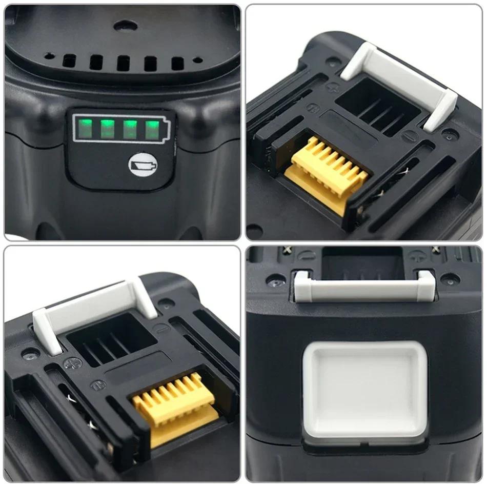 Bateria Recarregável para Ferramentas Elétricas Makita, Substituição LED Li-Ion, LXT, BL1860B, BL1860, BL1850, 18V, 6000mAh, 2Pcs