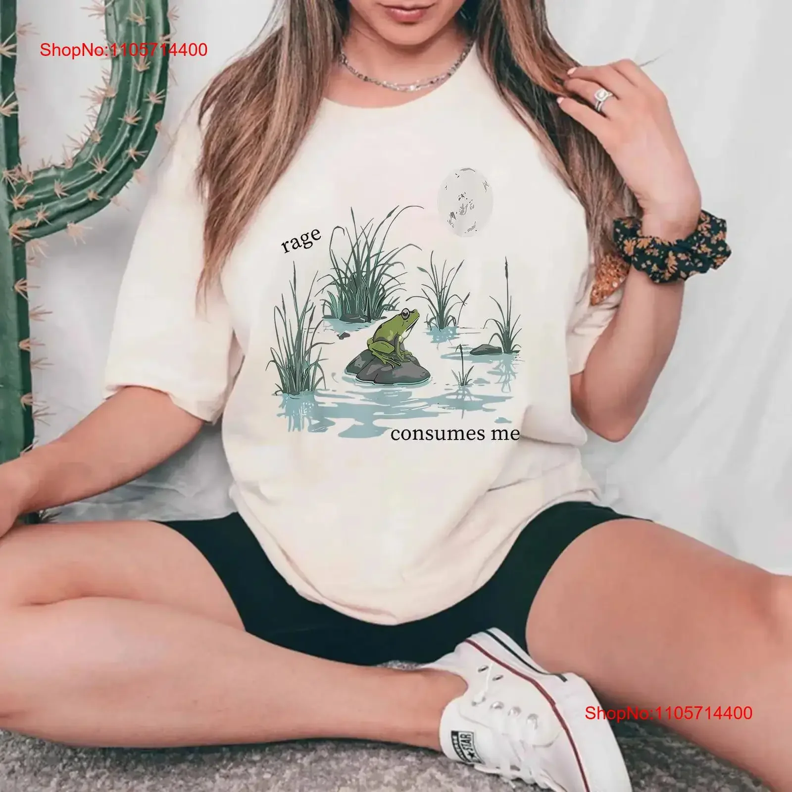 Rage Consumes Me T Shirt Frog Pond SweaT Meme Vintage Style Funny Retro vintage Washed Slightly Stretched graphic fashion