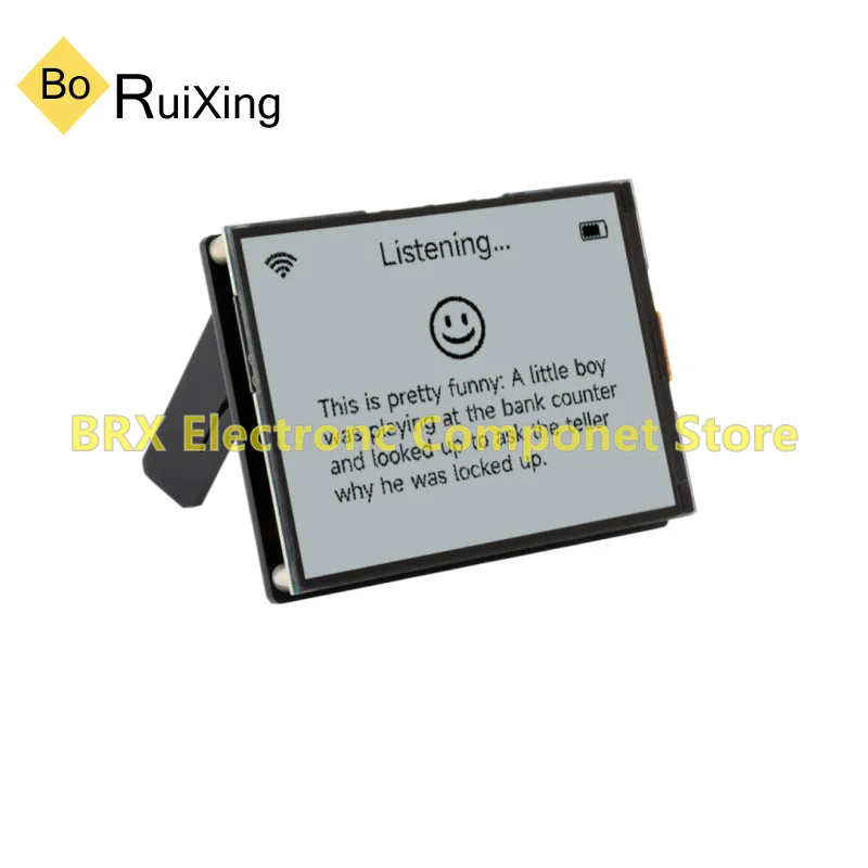 ESP32-S3 development board with 4.2-inch RLCD full reflection screen for temperature and humidity monitoring, featuring AI-power