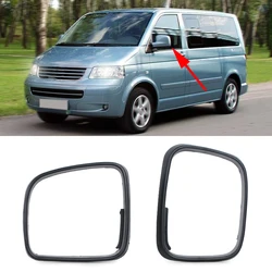 Car Side Wing Rear View Mirror Door Trim Ring Bezel Cap Cover For Volkswagen Transporter Multivan T5 For VW Caddy 2003-2010 LHD