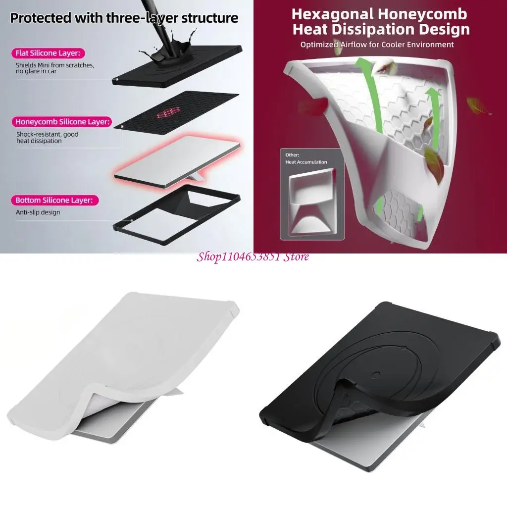 Silicone Protective Cover Heat Dissipation Vent Heavy Duty Shock Absorbing 