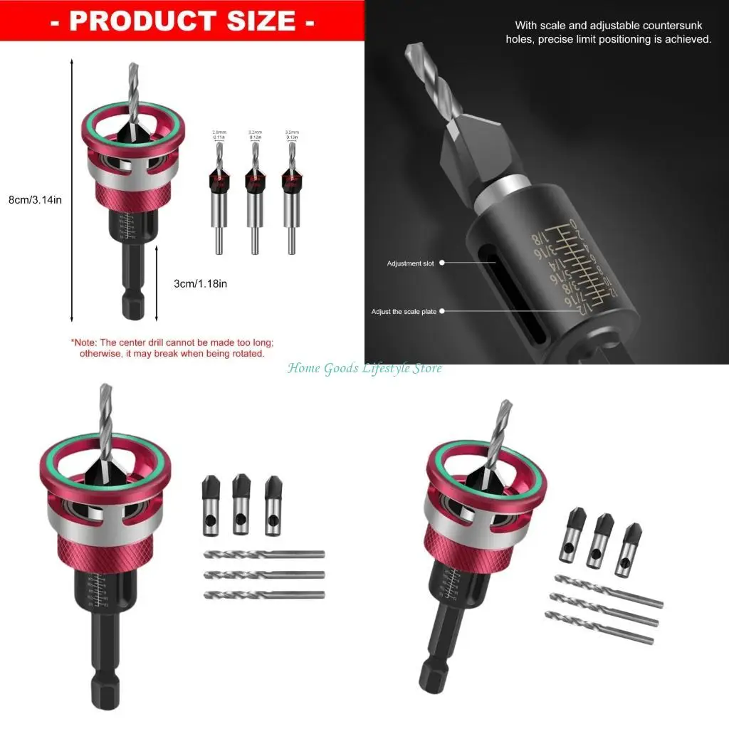 e74e-pack-of-6-alloy-steel-countersink-drill-bit-with-depth-stop-for-accuracy-woodworking-and-furniture-assembly