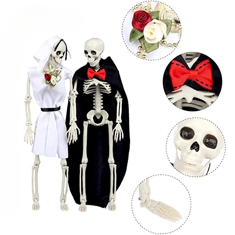 

Halloween skeleton skeleton 60cm simulated human body plastic skeleton decoration haunted house festival scene layout props