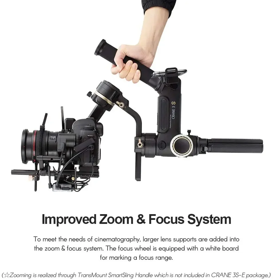 NEW Crane 3S 3S-E 3S Pro 3-Axis Handheld Gimbal Stabilizer for DSLR Cameras Camcorder 6.5kg Payload Extendable Roll Axis