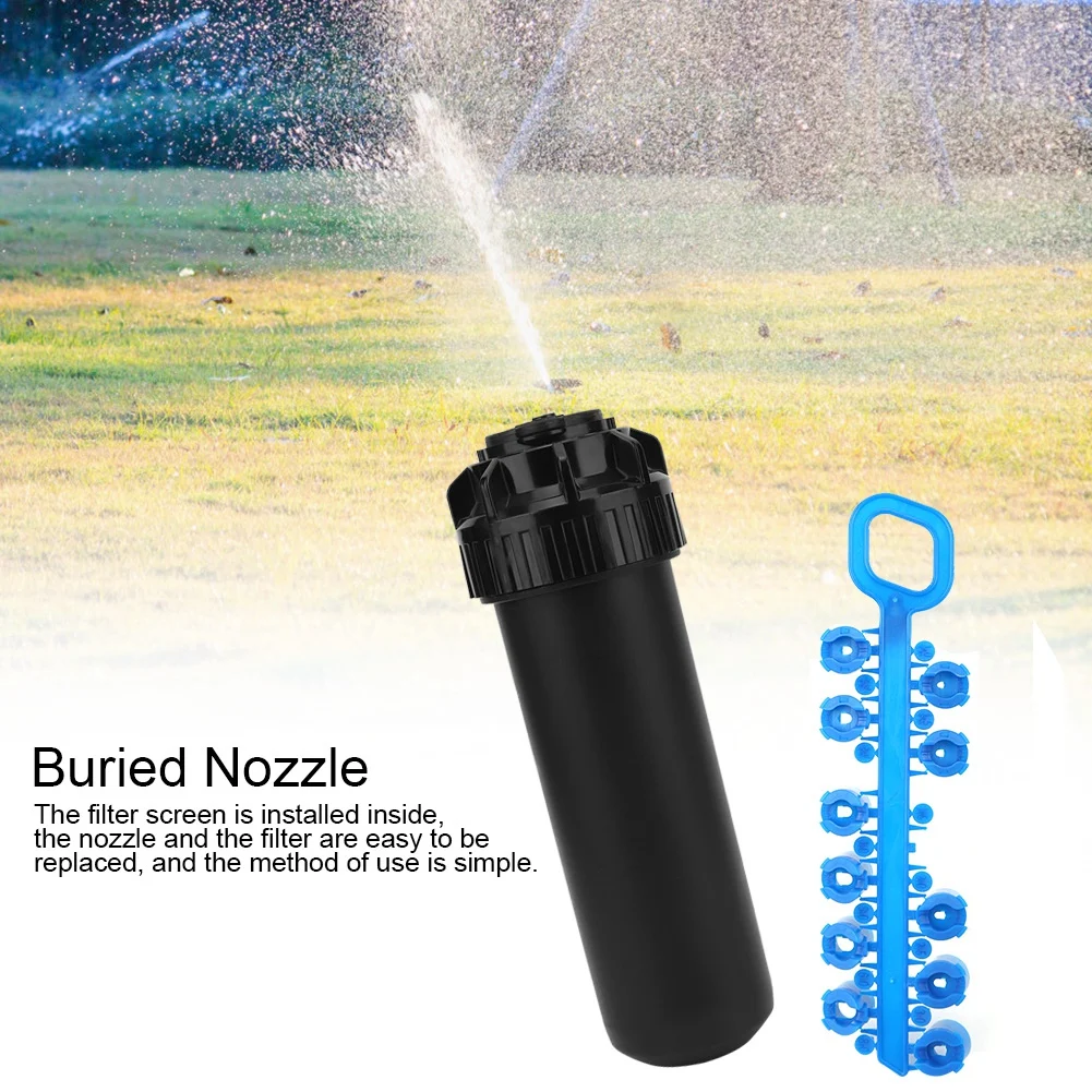 Garden Irrigation Tool Buried Rotating Nozzle Spray Sprinkler Female Thread G3/4