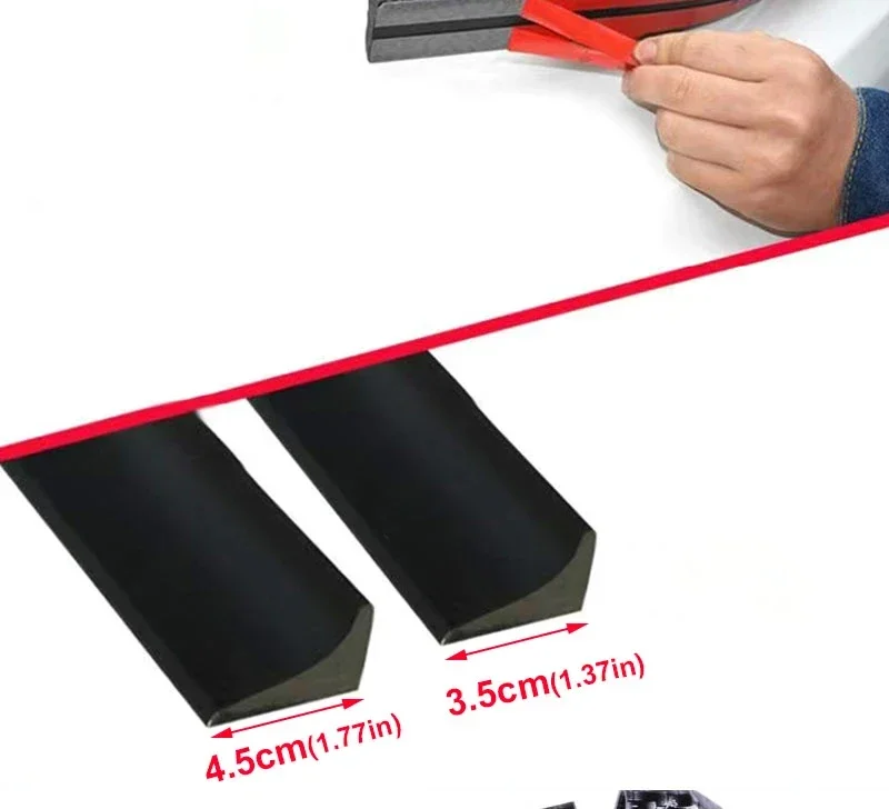 5D Carbonfaser-Autospoiler Styling DIY Spoilerflügel Sport-Heckspoiler Auto-Styling Umbau-Spoiler Universal 1,5m Länge – Detail 3