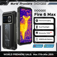 DOOGEE Fire 6 Max 5G Rugged Phone Dimensity 7050 Thermal Imaging Dual Light Flashlight 6.72\