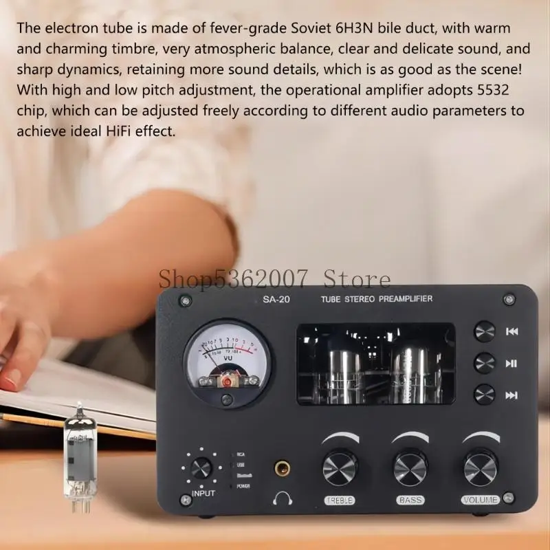 Tube Pre-Amplifier Support Wireless Amplifier Stereo Receiver USB Drive Player Enhances Home Auditory 40JB