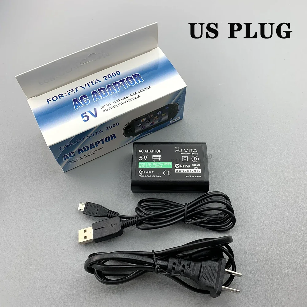 NEW Home Charger Power Supply 5V AC Adapter For PS Vita 2000 USB Charging Cable Cord For PS Vita 2000 Psvita PSV Slim EU US Plug