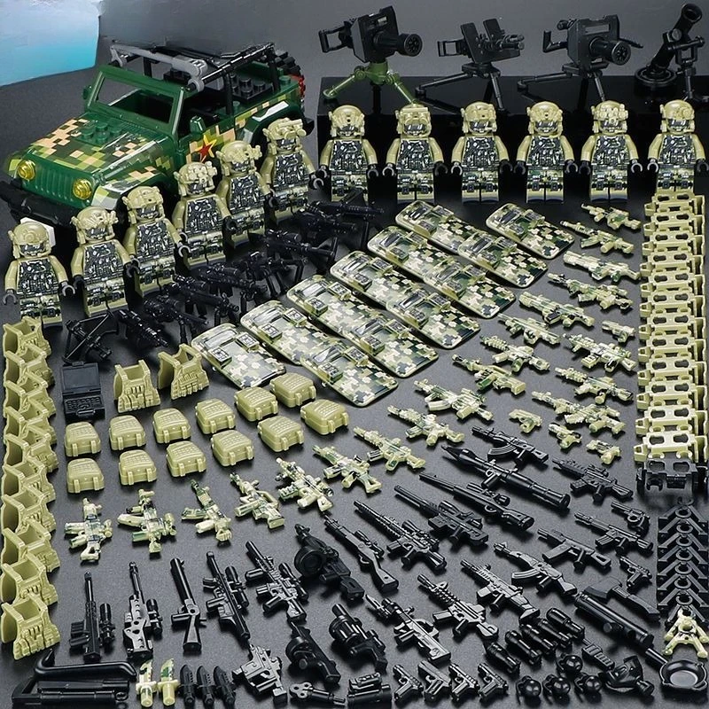 Neue Spezialeinheiten, Militärfiguren, Geisterpolizei, Mini-Humanoide für Kinder, zusammenbaubare Bausteine, Puppen, Geburtstagsgeschenke
