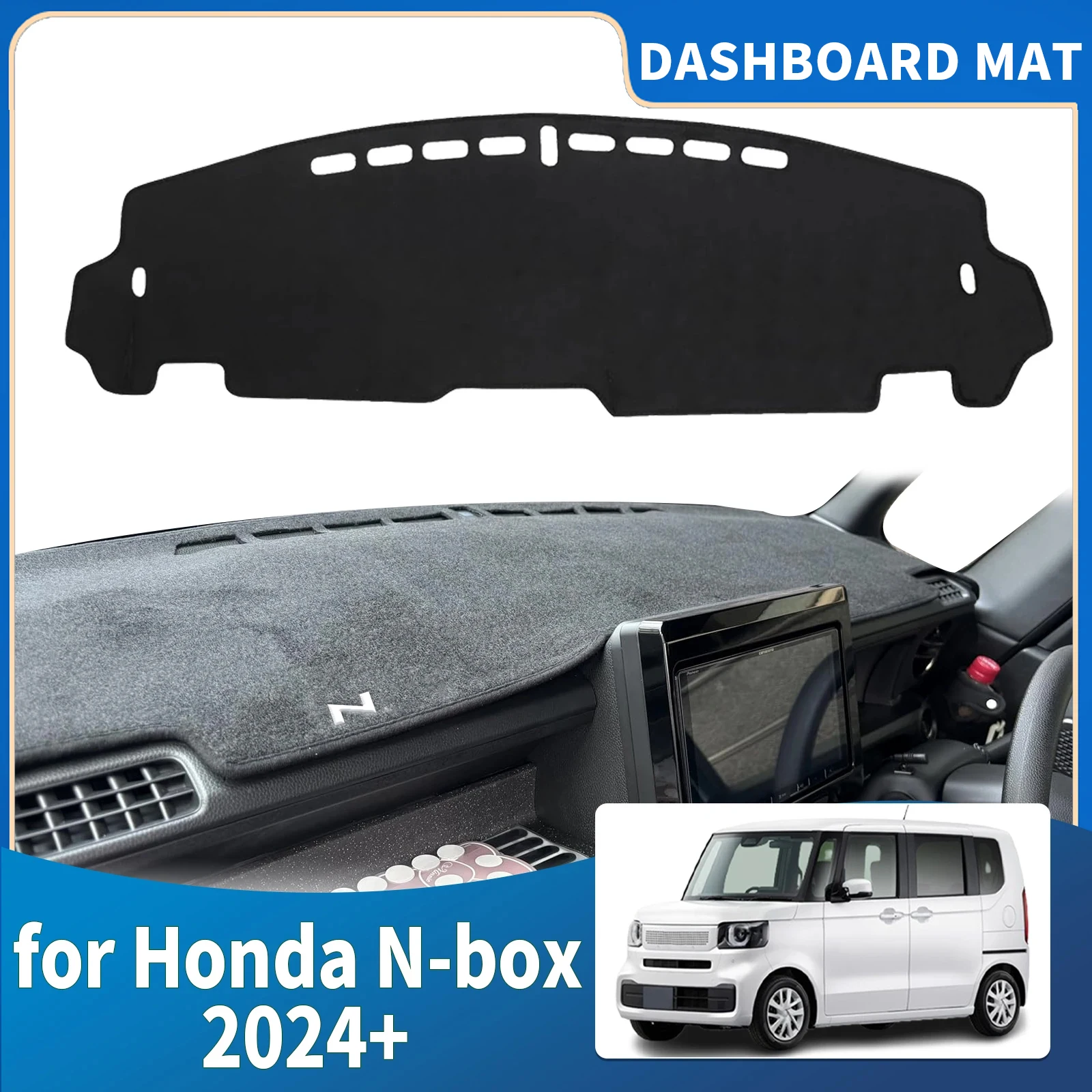 

fit for Honda N-Box Custom JF5 JF6 2024-2026 RHD Car Dashmat Dashboard Cover Pad Protective Carpet Accessories DashMat Sunshade