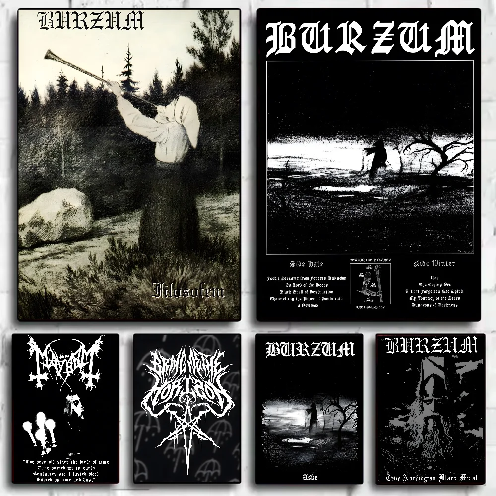 Mayhem Live In Leipzig Burzum Poster HD art sticky wall waterproof home living room bedroom bar aesthetic decoration