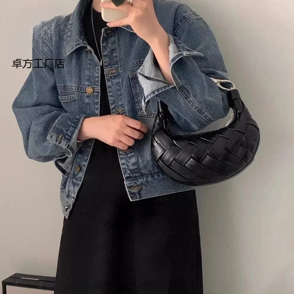 2025 جديد متعدد الاستخدامات حقيبة تحت الإبط موضة كتف واحد عبر الكتف زلابية حقيبة يده حقيبة من القماش للنساء #3