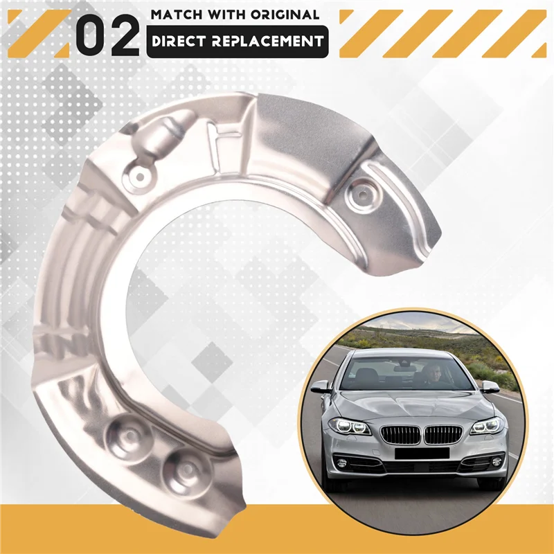 قرص فرامل أمامي لوحة درع الغبار لسيارات BMW 5 6 7 Series F10 F11 F07 F06 F12 F01 F02 2010-2018- رقم الجزء 34116775265 #4