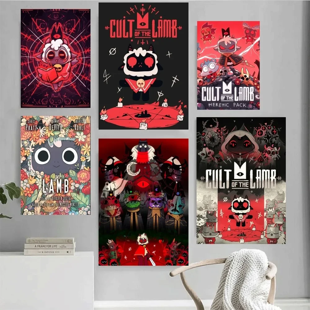 Poster de Cult of the Lamb: Decoración de Pared con Estilo para Hogar, Oficina y Dormitorio