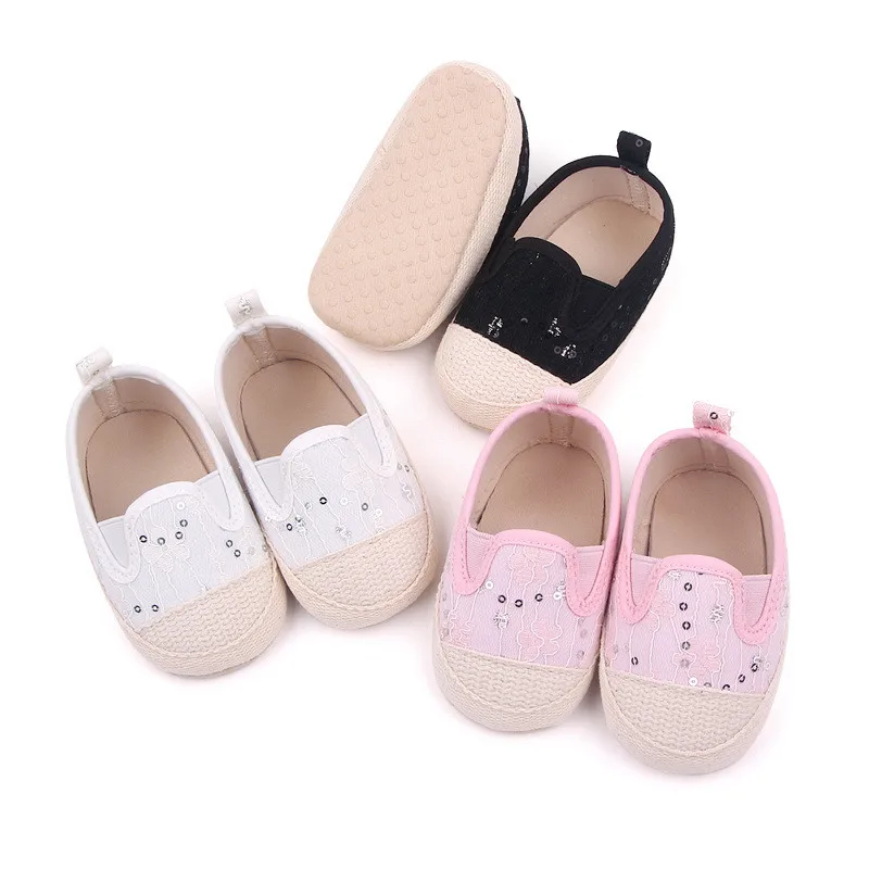 Fashion Spring Autumn Baby Cotton Shoes Soft Sole Infant Antislip First Walkers Cute Newborn Girls Crib Shoes For 0-18M