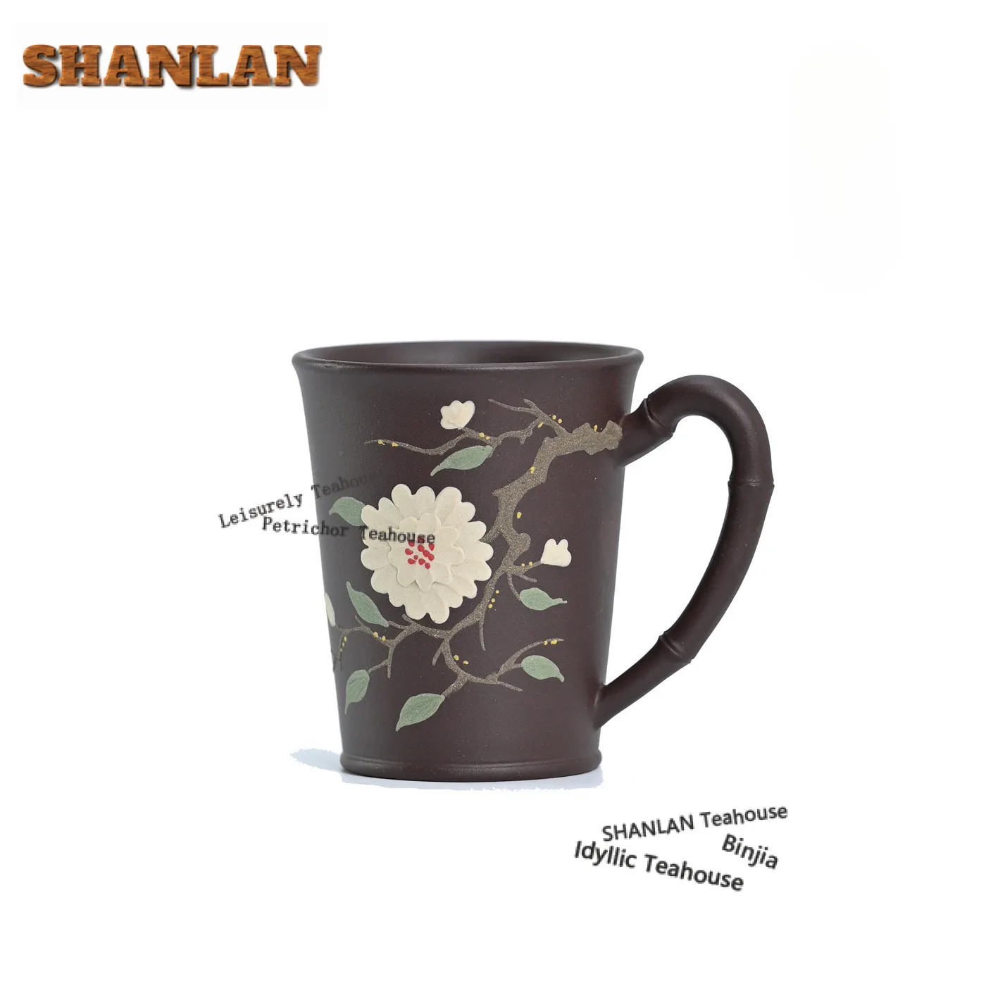 

150ml Hand Painted Handheld Purple Clay Coffee Mug Milk Cup Afternoon Tea Mug Wine Beer Bottle Personal Office Water Cup Teaware