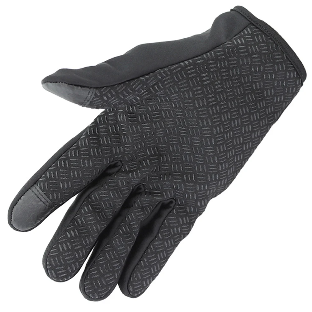 

Winter Touch Screen Gloves Outdoor Black Size M Stretchy Thermal Fleece Waterproof Windproof Cold Weather Gloves