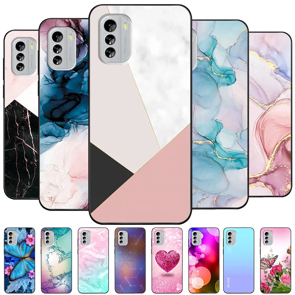 Para Nokia G60 5G Funda 6,58 "TPU silicona suave Funda de teléfono Para Nokia G60 NokiaG60 Funda de lujo trasera Linda Coque Para