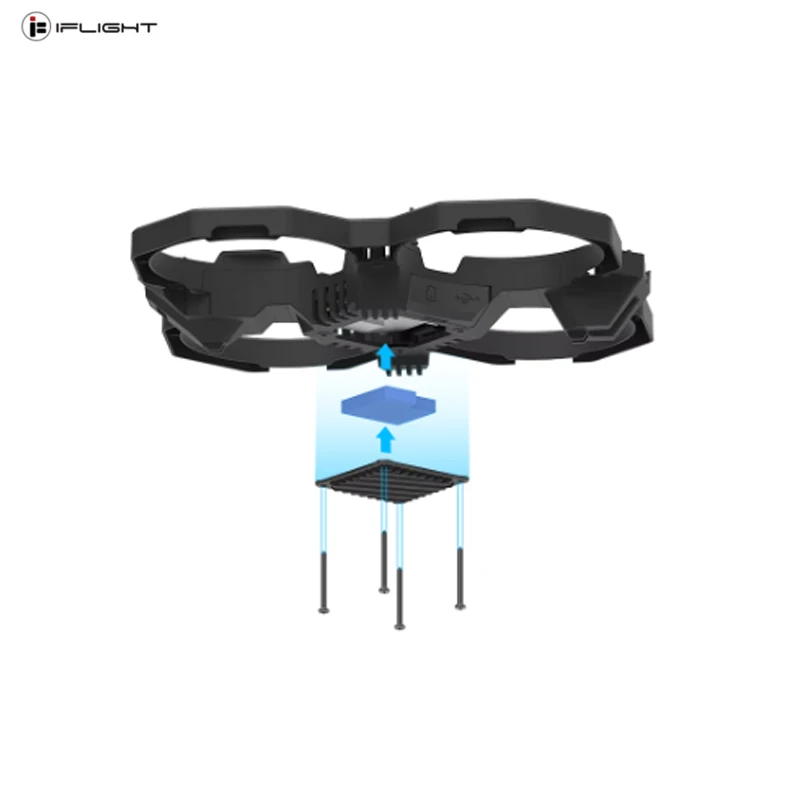 Iflight defender 16 rahmen kit für fpv teile leichtes mini fpv modell kreuzung flugzeug durchlass gestell