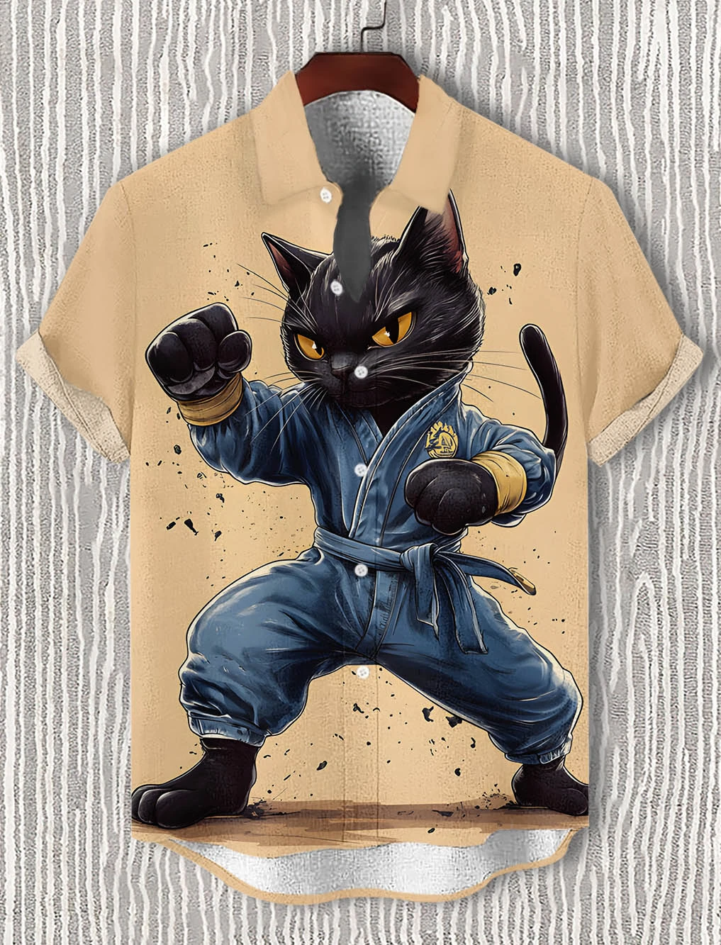 

Funny Animal Pattern Man Shirt Fashion Short Sleeve Button Down Lapel Shirts For Man Summer Oversized Tops Casual Hawaiian Shirt
