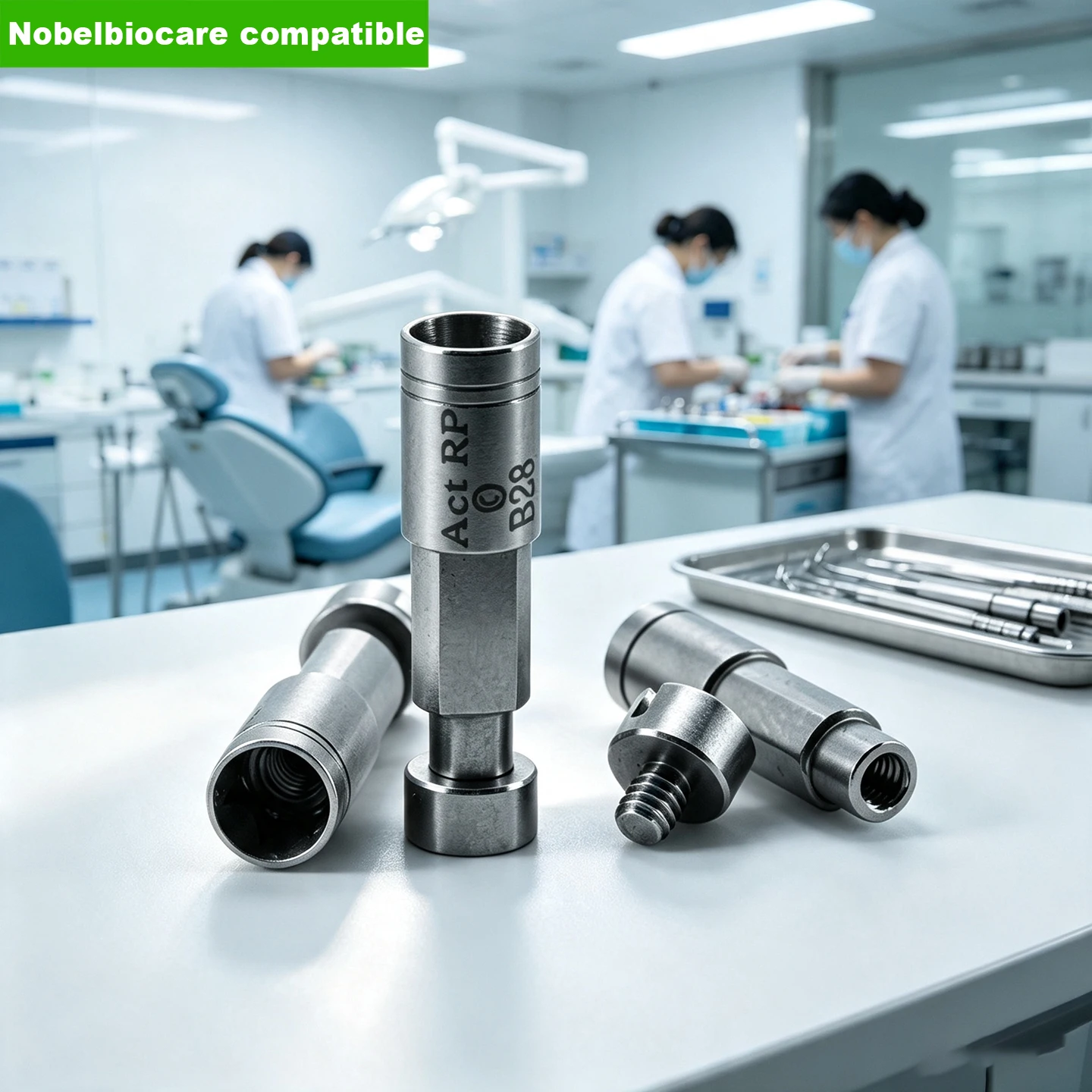Digital Scan Body for Digital Analog Nobel Biocare Analog Library EXOCAD 3Shape CAD CAM Lab 3D Digital Analog Factory Direct