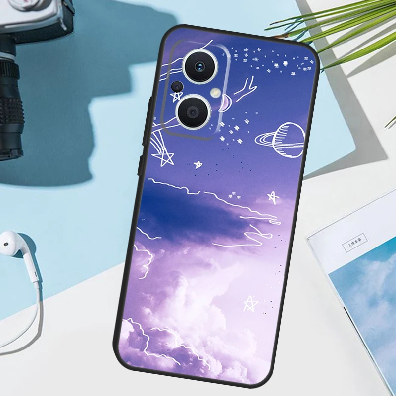 غطاء جمالي أرجواني لهاتف OPPO Reno 14 F 12 11 10 13 Pro 11F 12F 13F 7 8 Lite OPPO Find X8 X6 X5 X9 Pro #5