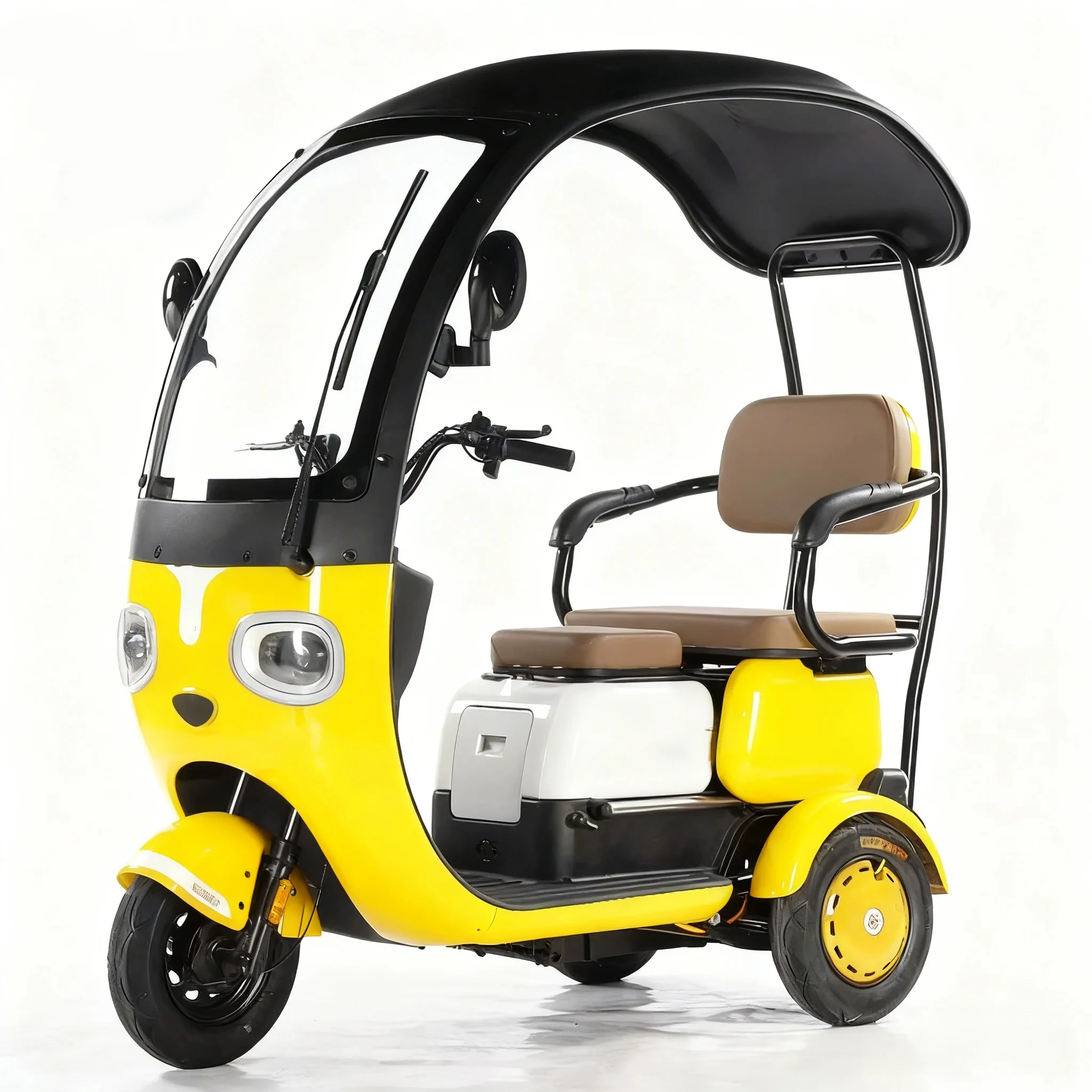 SXLL 800W Electric Tricycle Household Small Scooter Three-seat Adjustable  Electric Tricycle 3 Person Tricycle