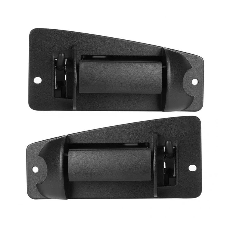37JE Exterior Door Handle Replacement, 15758171 15758172, Black ABS Handles With Metal Spring Structure for Vehicle Door Repair