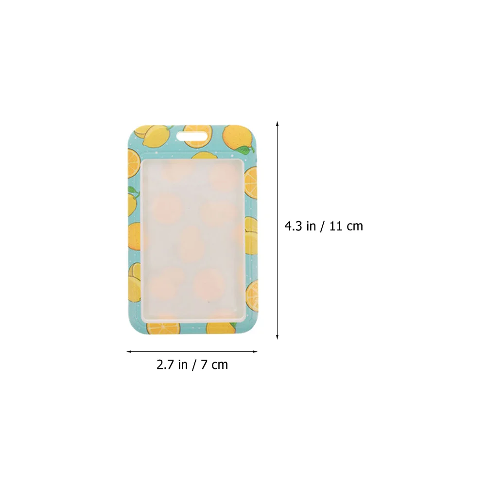 

2 set Id Card Sleeve For Work Bus Student Cards Name Badge Holder With Lanyard Protective Tag Case Portable Credit Card Cover